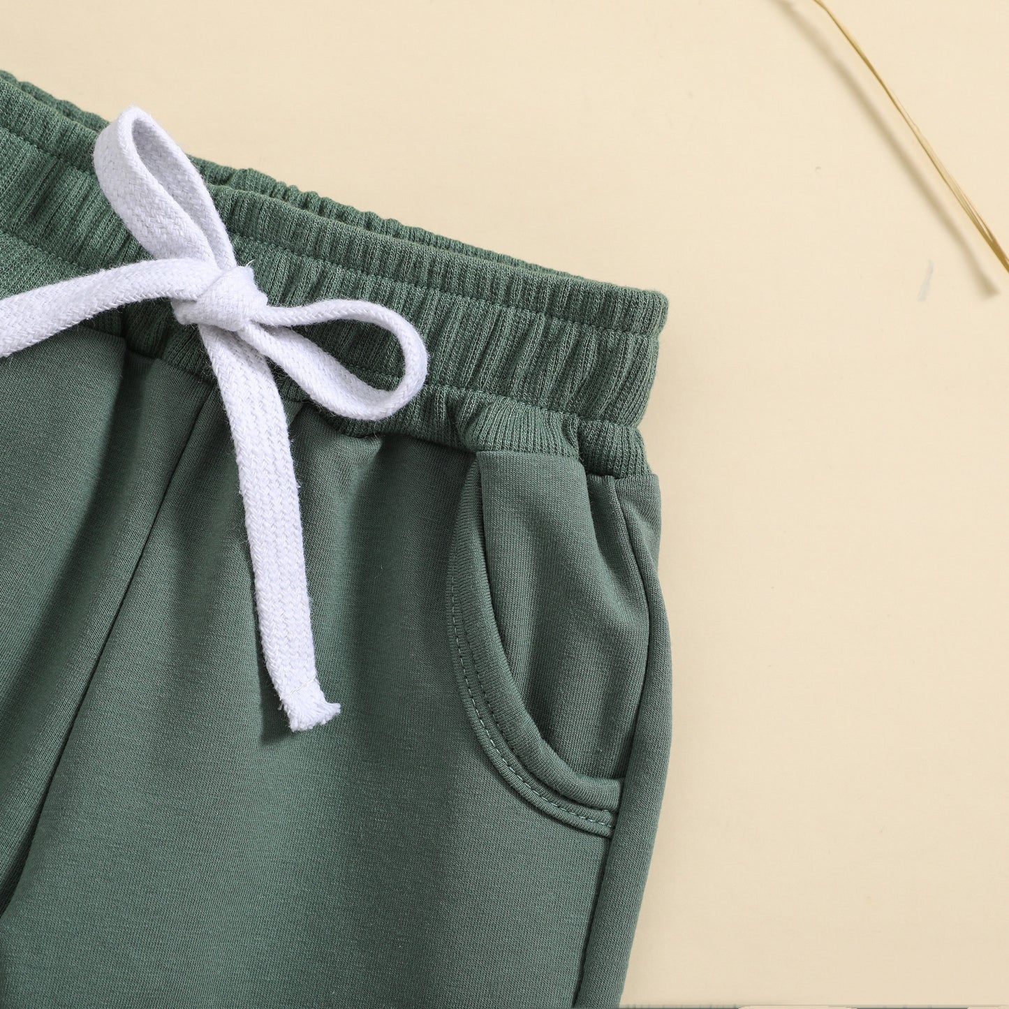 Boys' Solid Color Suit Round Neck Sweater Trousers - MomiDream