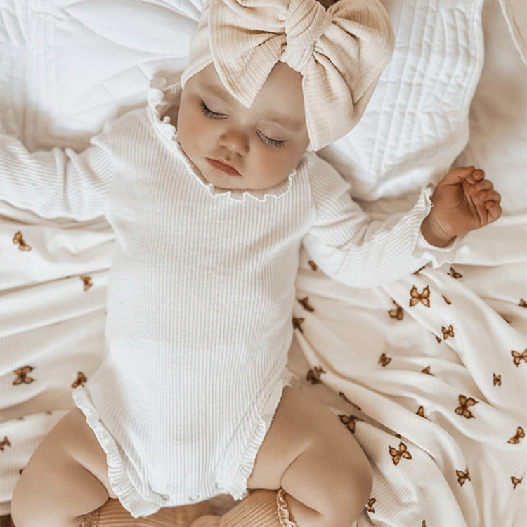 Baby Bodysuit Long Sleeve Triangle Bag Fart - MomiDream