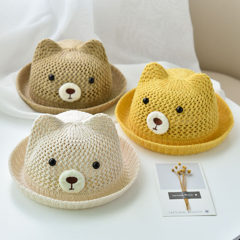 Summer Beach Travel Hat Baby Straw Hat Girl - MomiDream