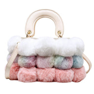 Plush Handbags Winter Plush Shoulder Bag Handbag Trend Messenger Bag