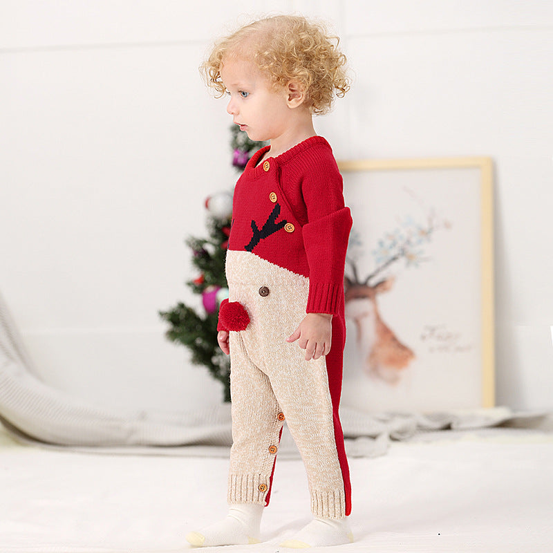 Children's Christmas knitted sweater - MomiDream