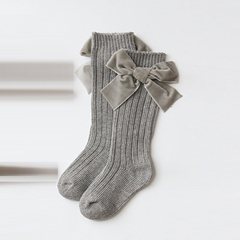 Bowknot woolen baby socks - MomiDream