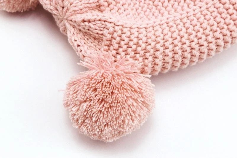 Jojo Double Pompom Knitted Beanie - MomiDream