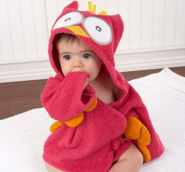 Cartoon Cute Animal Modeling Baby Bath Towels Baby Bathrobes Cotton Children's Bathrobes Baby Hooded - MomiDream