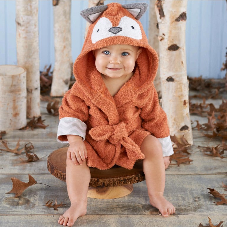 Children's Hooded Absorbent Animal-shaped Bathrobe - MomiDream