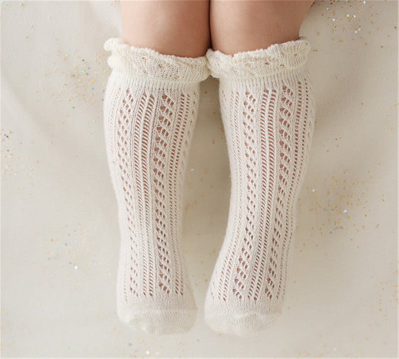 Medium and Small Children's Tube Socks Baby Mesh Mosquito Socks - MomiDream