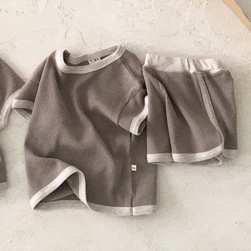 Infant and young children's clothing made of old casual sports short-sleeved suit - MomiDream