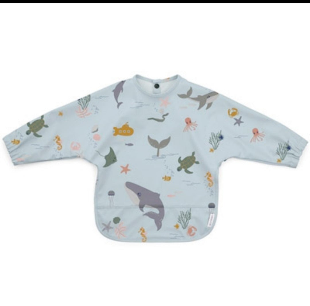 Children's waterproof anti-clothing bib baby eating bib super soft waterproof baby meal pocket anti-dirty feeding - MomiDream