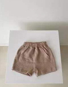 Children'S Clothing T-Shirt Summer Baby Clothes Solid Color Triangle Bag Fart Baby Romper-Loose Short-Sleeved Casual Children'S Pants - MomiDream