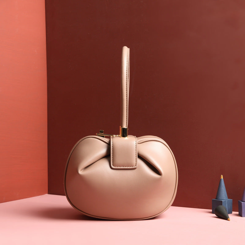 Leather handbags fashion dumplings handbag - MomiDream