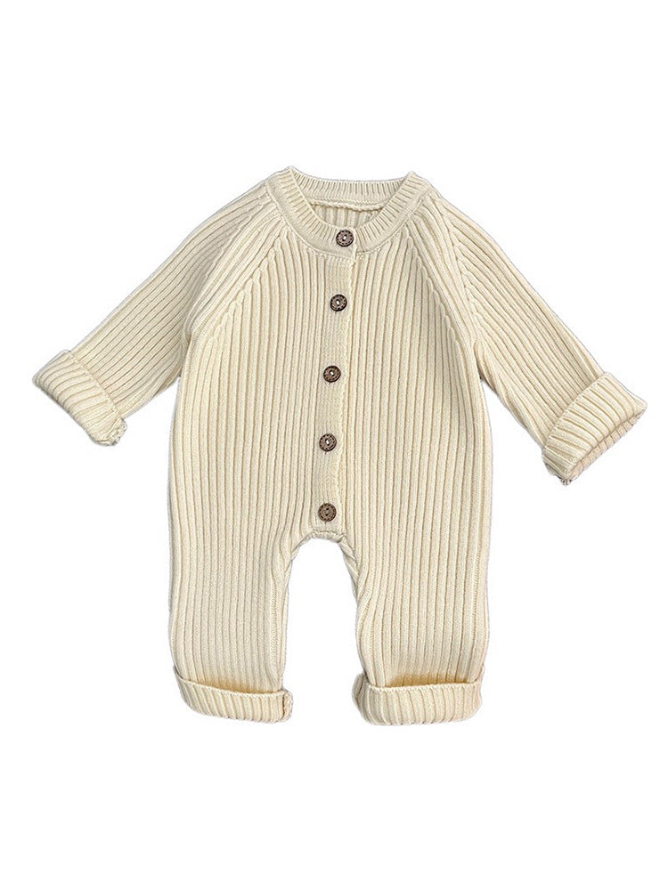 Knitted Thickened Rompers Newborn Winter Clothes Sweater Romper - MomiDream