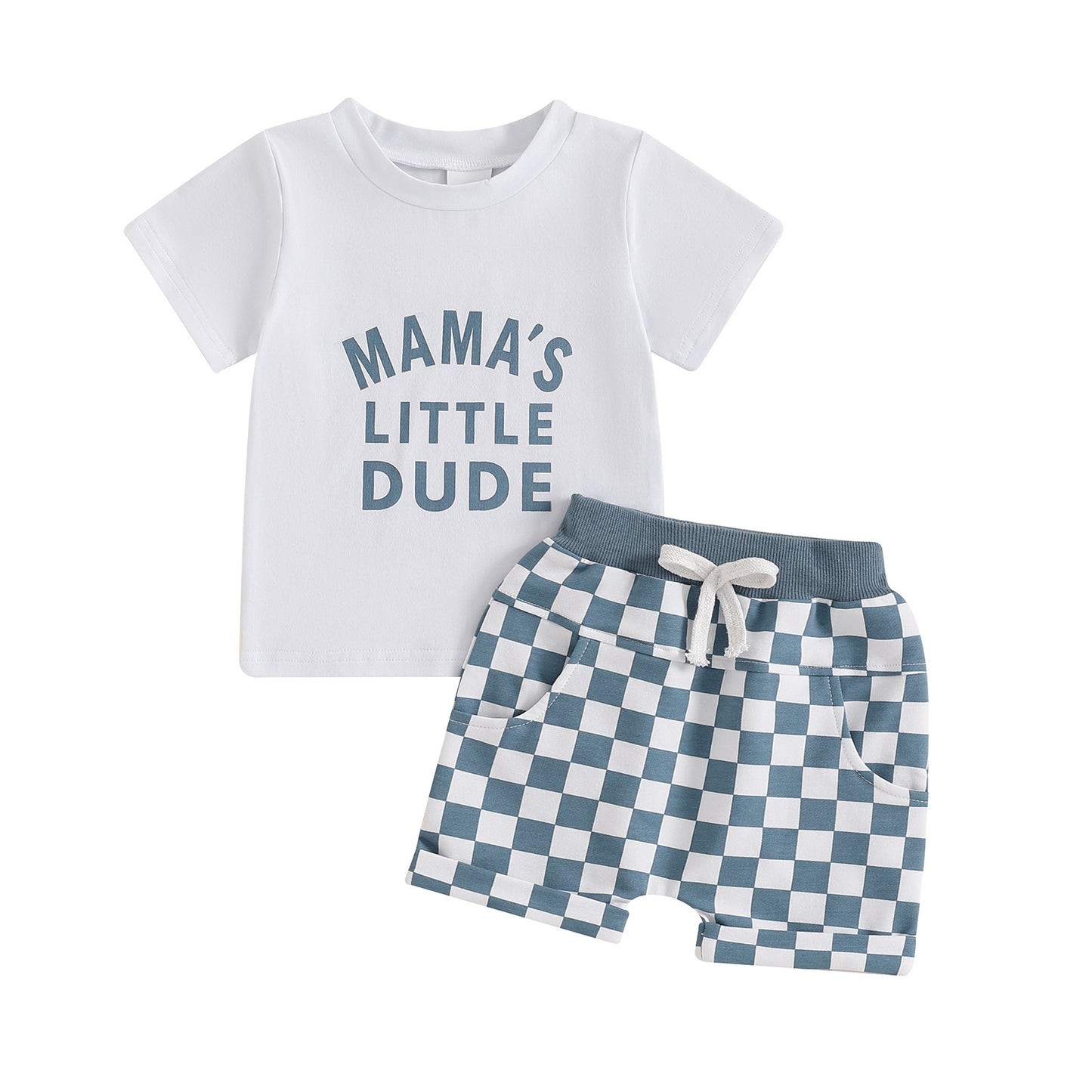 Children's Casual Letter Printed Short Sleeved Set - MomiDream