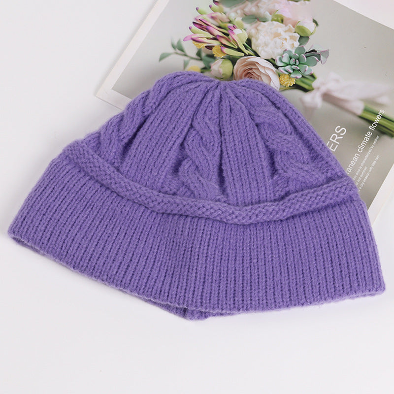 New Japanese Slouchy Knitted Fisherman's Hat Girl - MomiDream
