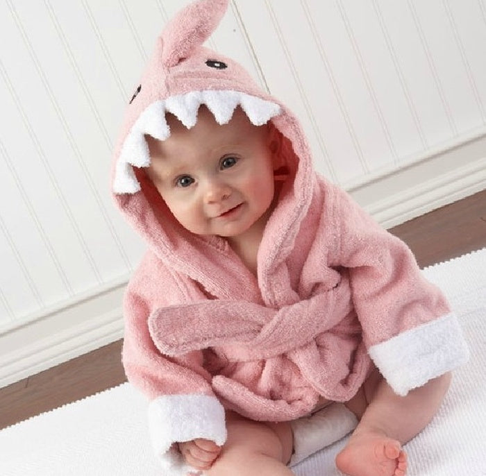Cartoon Cute Animal Modeling Baby Bath Towels Baby Bathrobes Cotton Children's Bathrobes Baby Hooded - MomiDream
