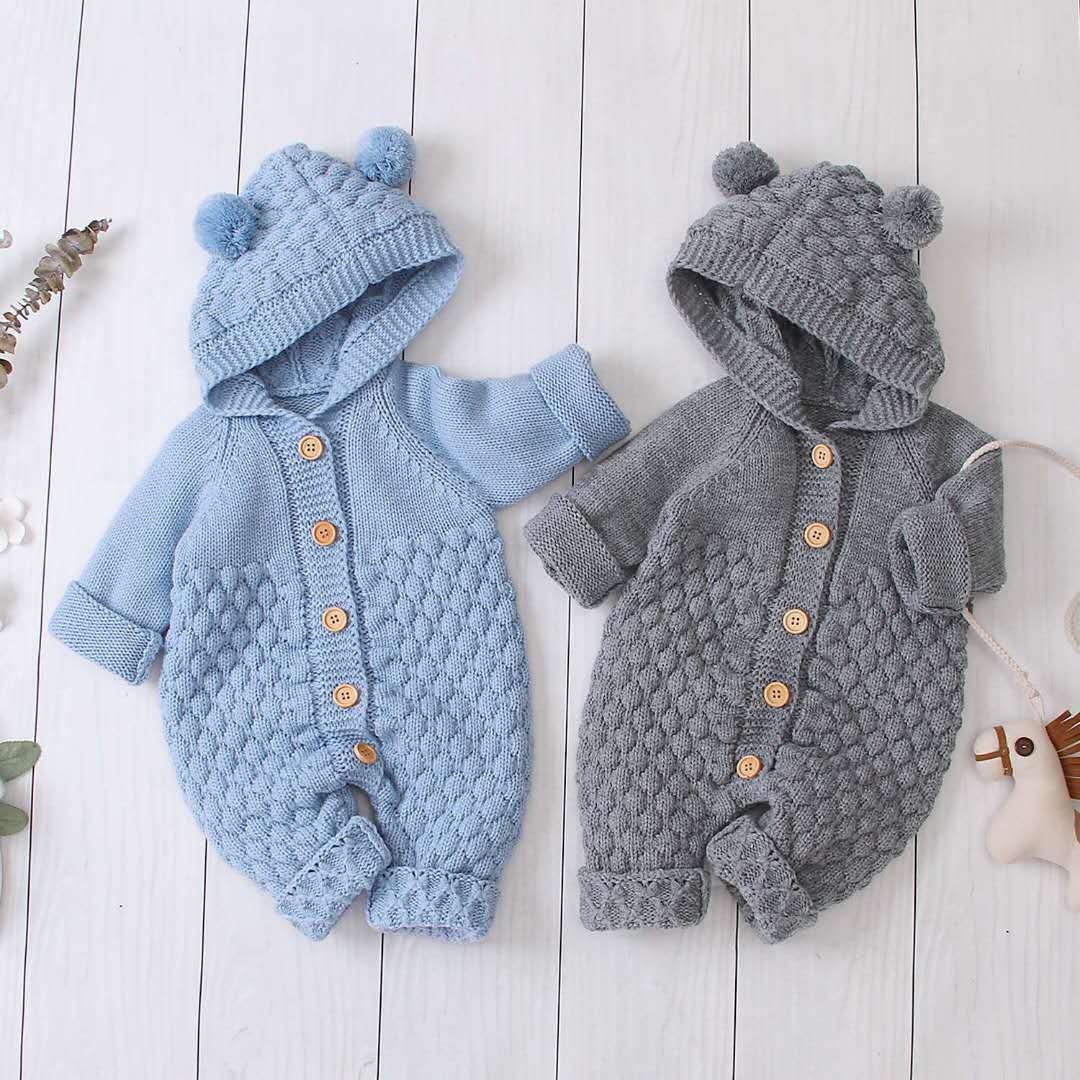 Baby knitted romper - MomiDream