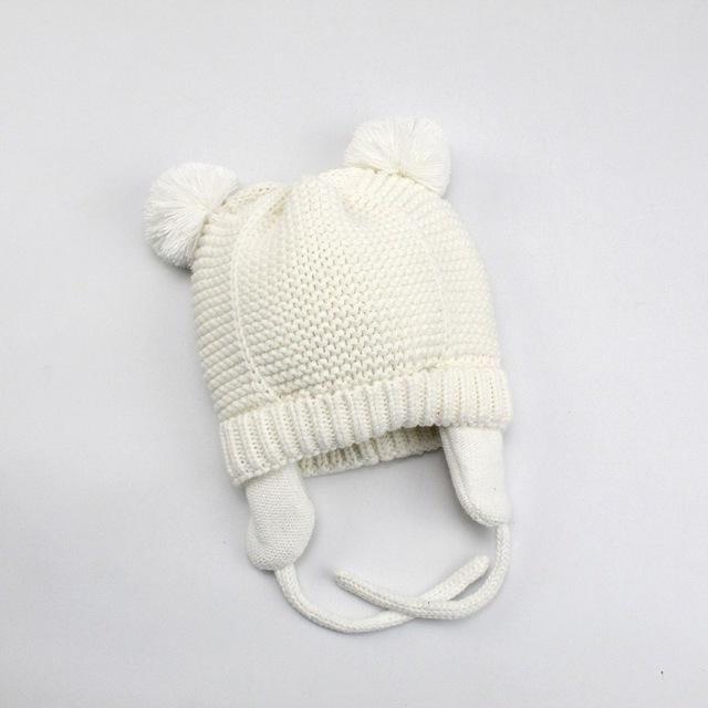 Jojo Double Pompom Knitted Beanie - MomiDream