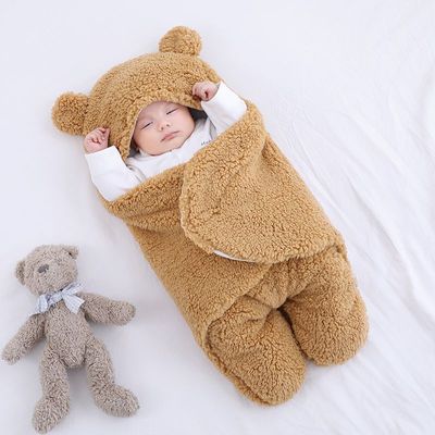 Baby Hold Newborn Thickened Out Wrap Swaddle Sleeping Bag - MomiDream