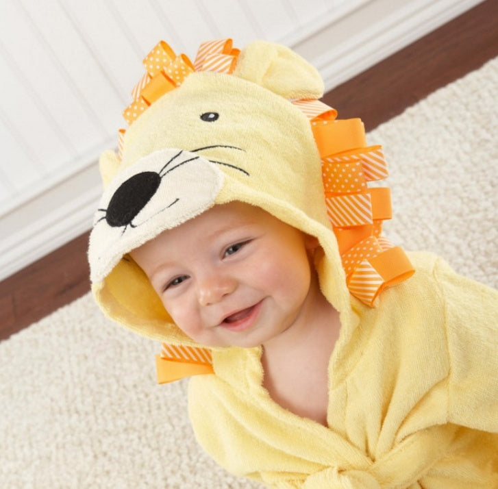 Cartoon Cute Animal Modeling Baby Bath Towels Baby Bathrobes Cotton Children's Bathrobes Baby Hooded - MomiDream