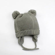 Jojo Double Pompom Knitted Beanie