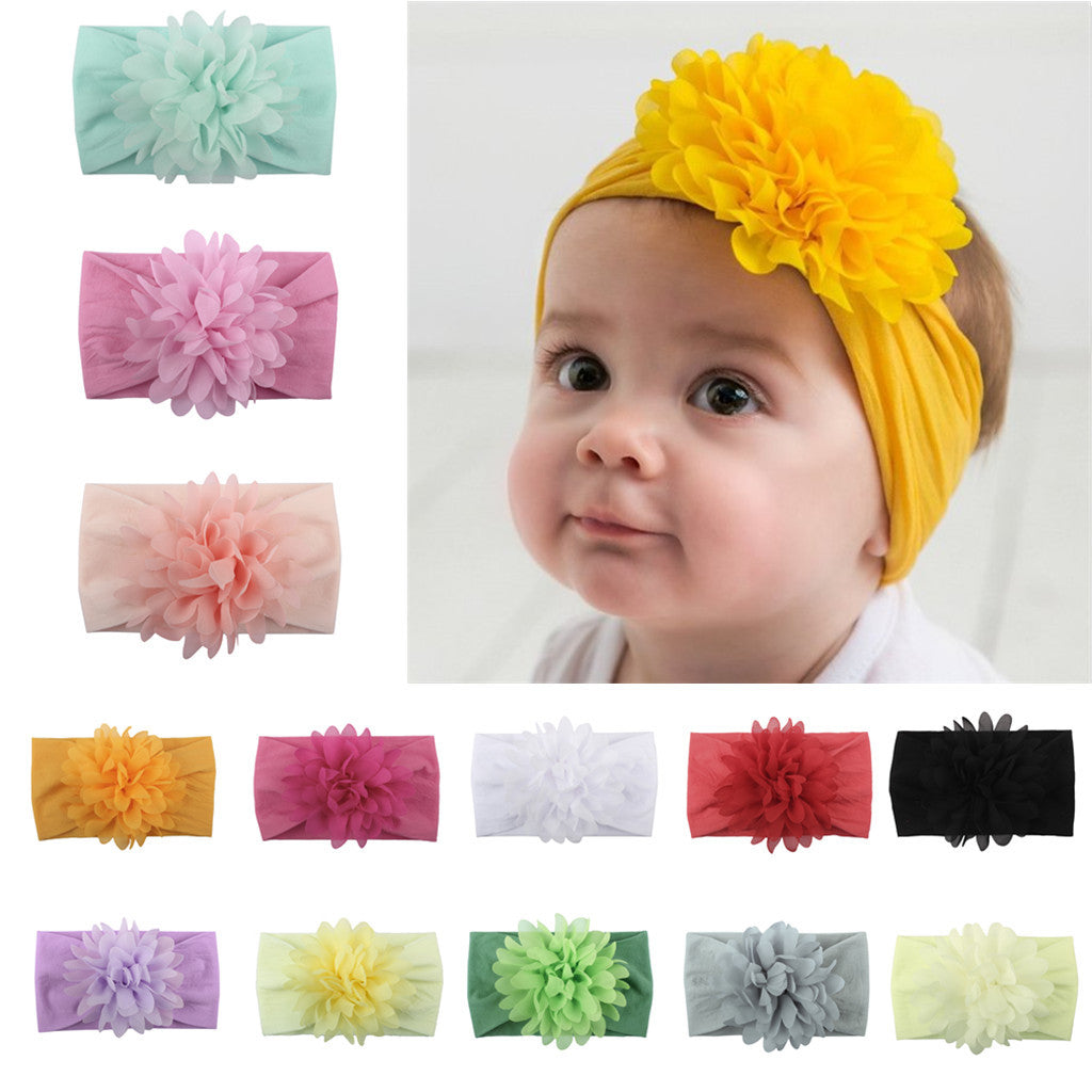 Creative Chiffon Flower Headband Baby Hair Accessories Cute Princess Headband - MomiDream