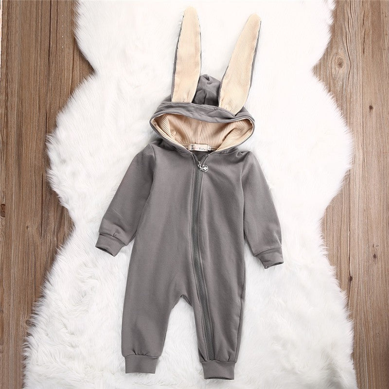 Rabbit Ears Baby Romper - MomiDream