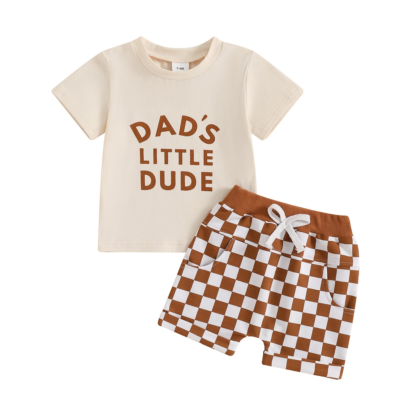 Children's Casual Letter Printed Short Sleeved Set - MomiDream