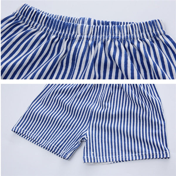 Cartoon Clothing Baby Boy Summer Clothes T-shirt Baby Girl Casual Clothing Sets - MomiDream