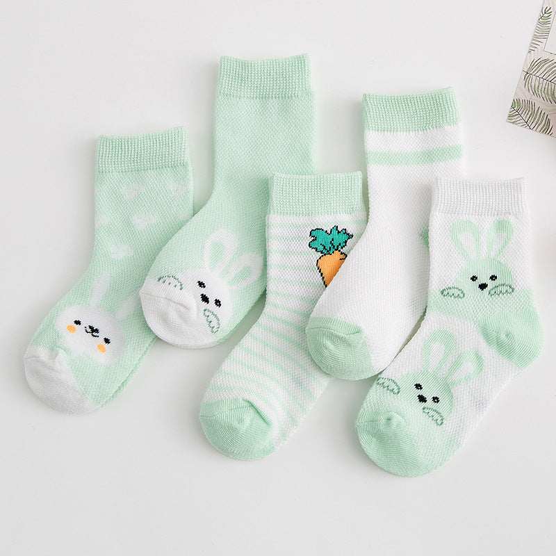 Cotton breathable male and female baby socks - MomiDream