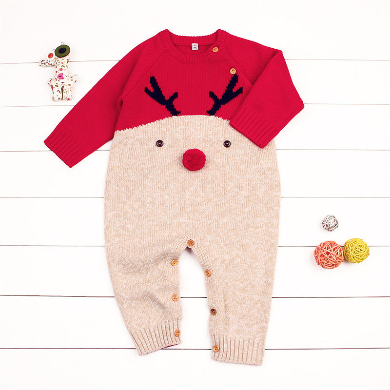 Children's Christmas knitted sweater - MomiDream