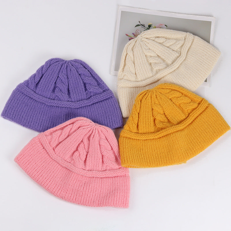 New Japanese Slouchy Knitted Fisherman's Hat Girl - MomiDream