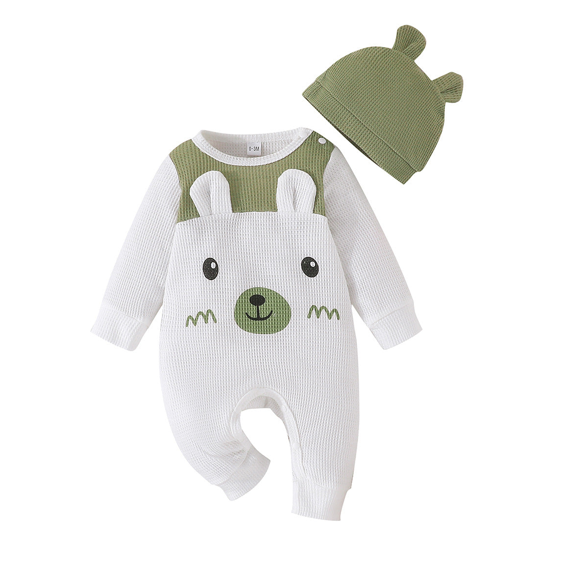 Long Sleeve Jumpsuit Hat Jumpsuit Children's Clothing - MomiDream