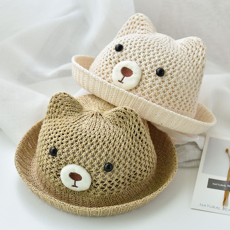 Summer Beach Travel Hat Baby Straw Hat Girl - MomiDream
