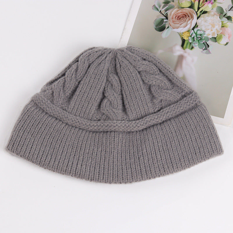 New Japanese Slouchy Knitted Fisherman's Hat Girl - MomiDream