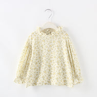 Spring New Children's Japan And South Korea Magnanimous Cotton Crinkle Tops