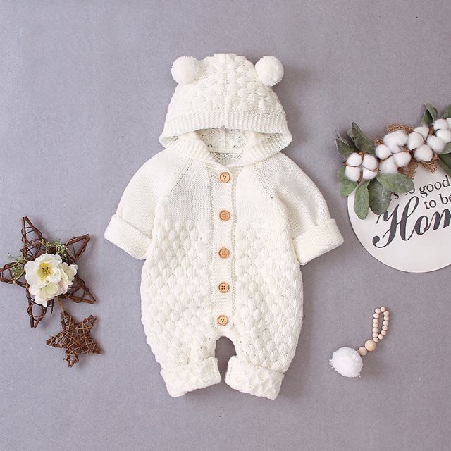 Baby knitted romper - MomiDream