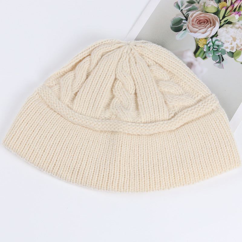 New Japanese Slouchy Knitted Fisherman's Hat Girl