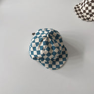 Baby Boy And Girl Checkerboard Soft Brim Hat