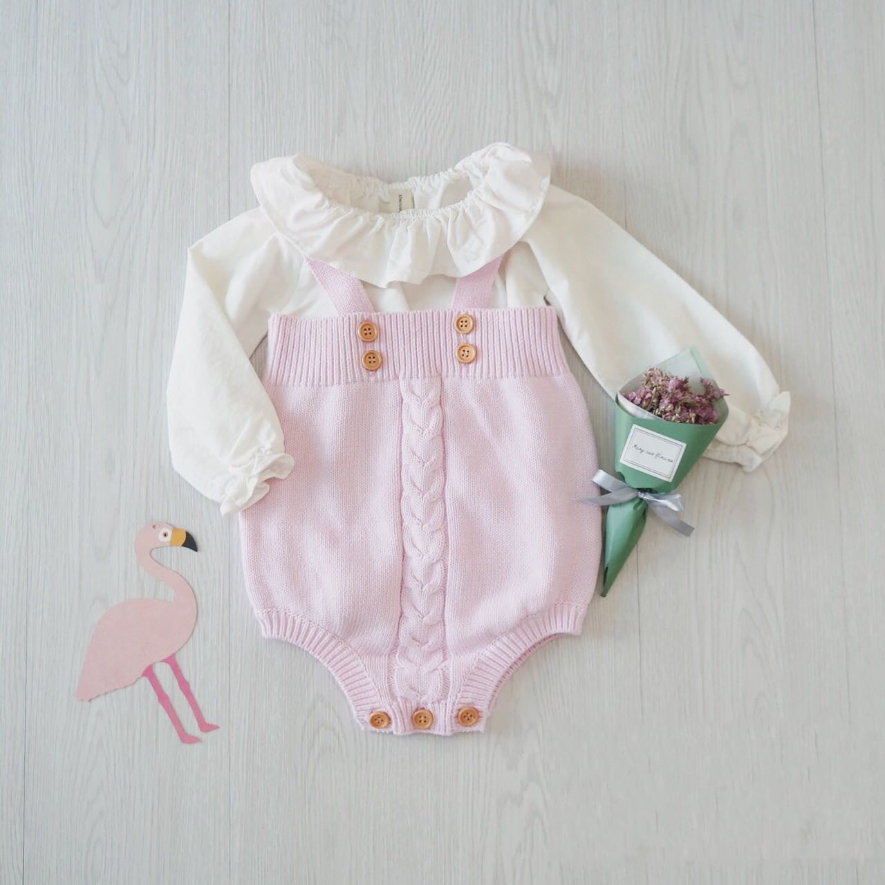 Knitted baby onesies - MomiDream
