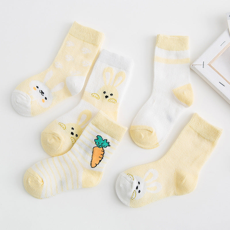 Cotton breathable male and female baby socks - MomiDream