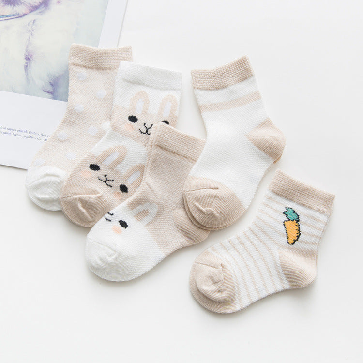 Cotton breathable male and female baby socks - MomiDream