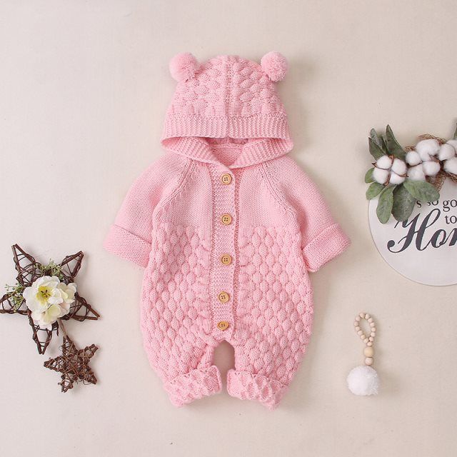 Baby knitted romper - MomiDream