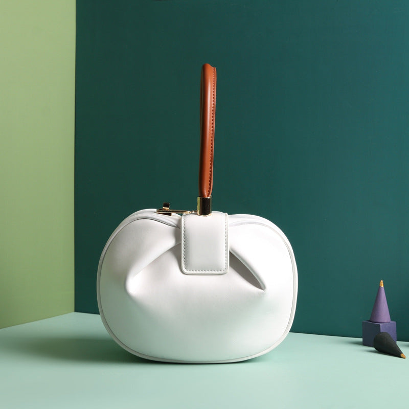 Leather handbags fashion dumplings handbag - MomiDream