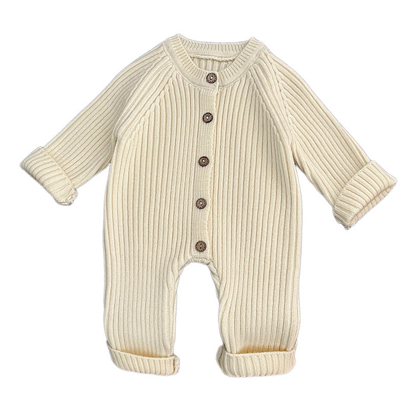Knitted Thickened Rompers Newborn Winter Clothes Sweater Romper - MomiDream
