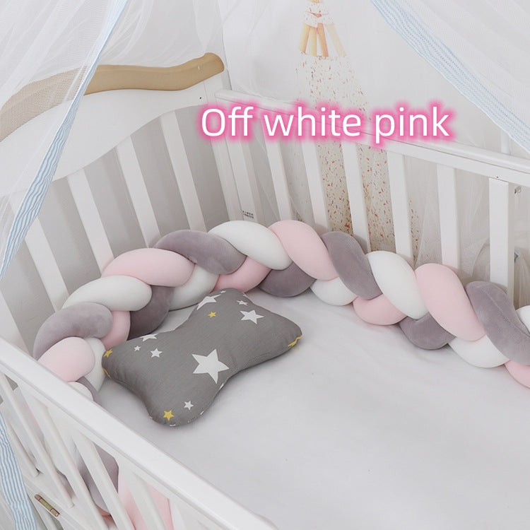 Baby Bumper Bed Braid Knot Pillow Cushion Bumper for Infant cuna Bebe lit Crib Protector Cot Bumper Room Decor - MomiDream