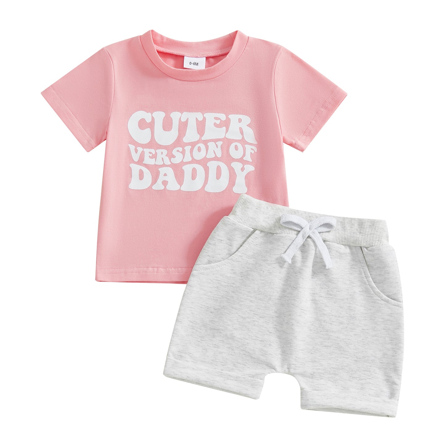 Boy Letter Print Short-sleeve Suit - MomiDream