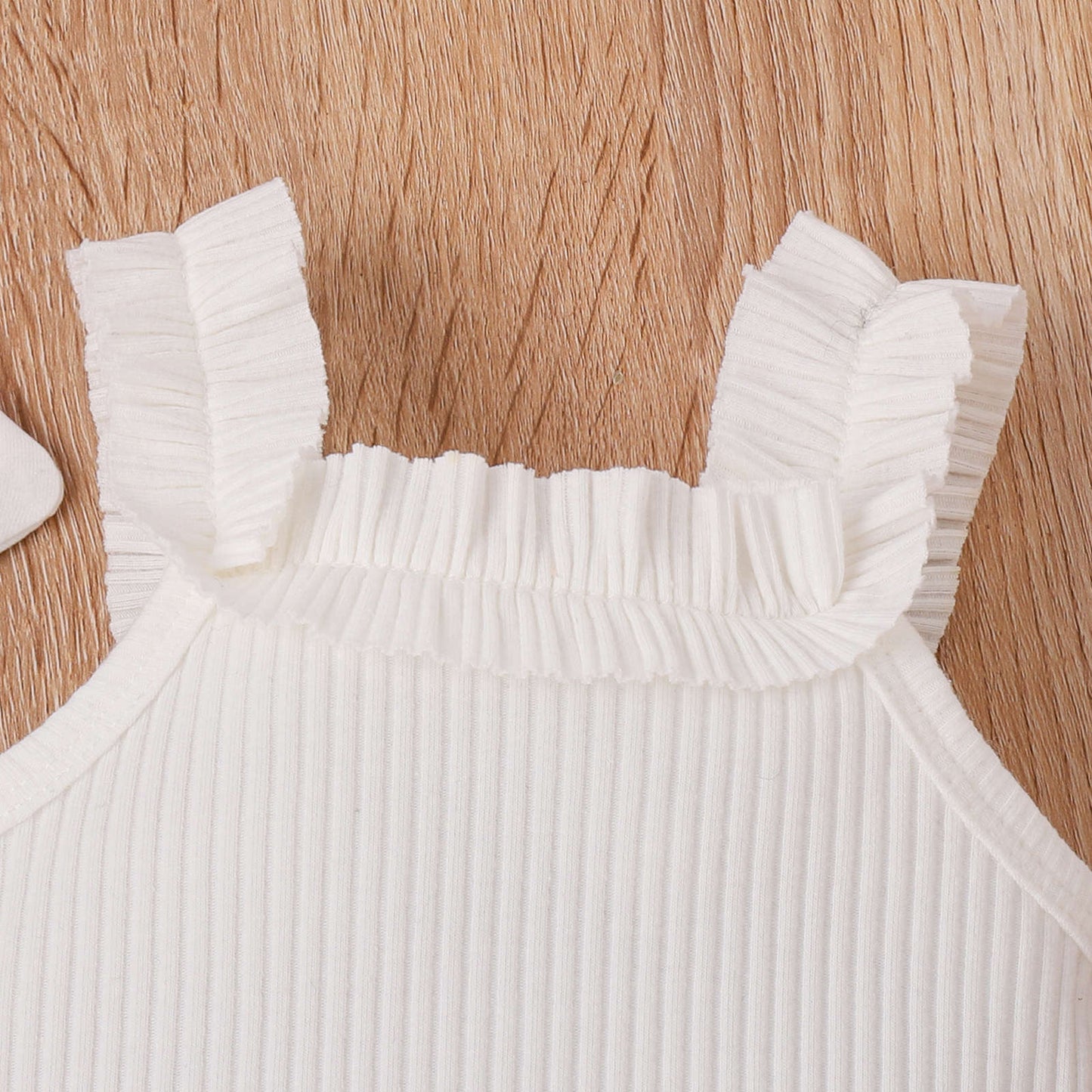 Girls' Fashion Sling Pit Striped Harness Printed Shorts Set