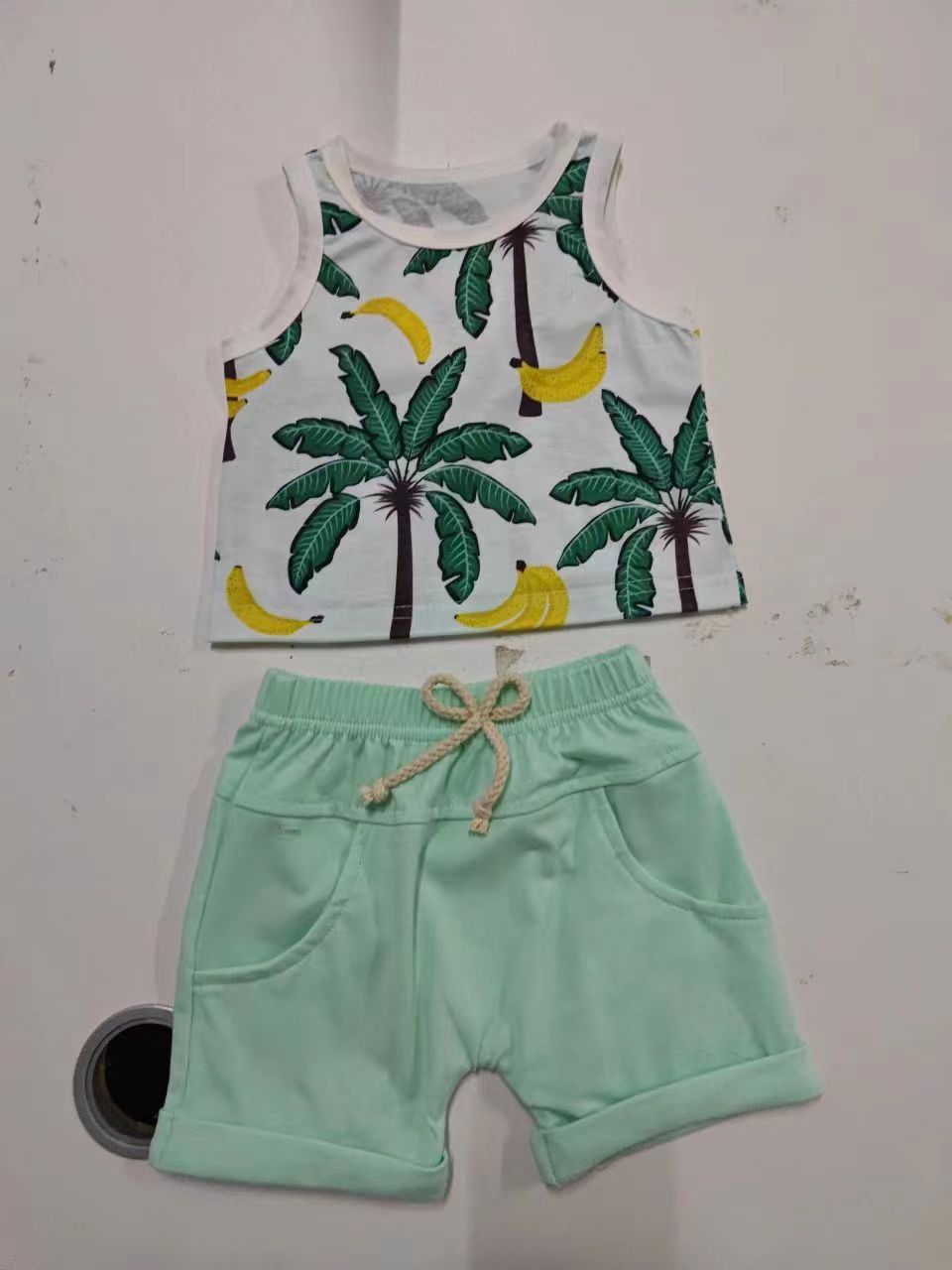 Spring Leisure Printed Vest Shorts Set - MomiDream