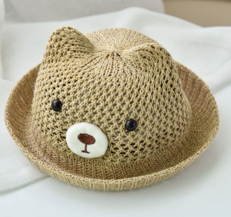 Summer Beach Travel Hat Baby Straw Hat Girl - MomiDream