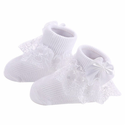 BOW LACE baby socks - MomiDream
