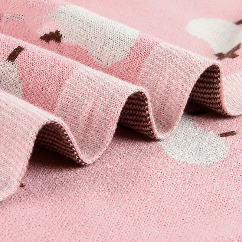 Baby sheepskin blanket baby windproof cover - MomiDream